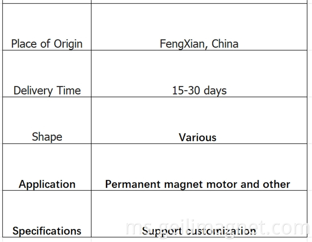 3-wheeled Electric Tricycle Motor Magnet